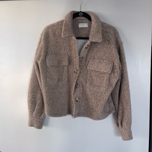 Z Supply cropped fuzzy jacket